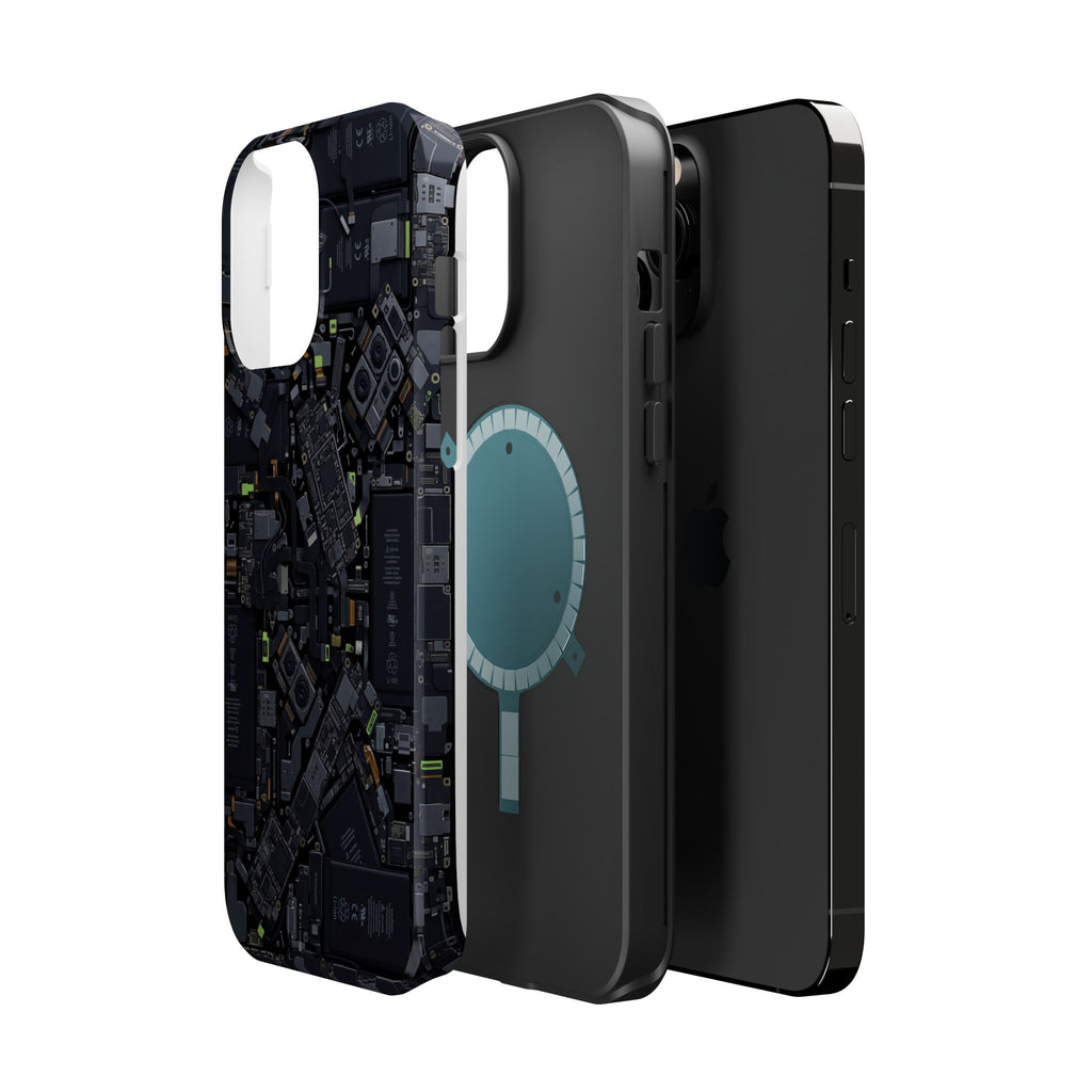 Circuit Core Phone Case — Motherboard Print Wireless Charging Cover