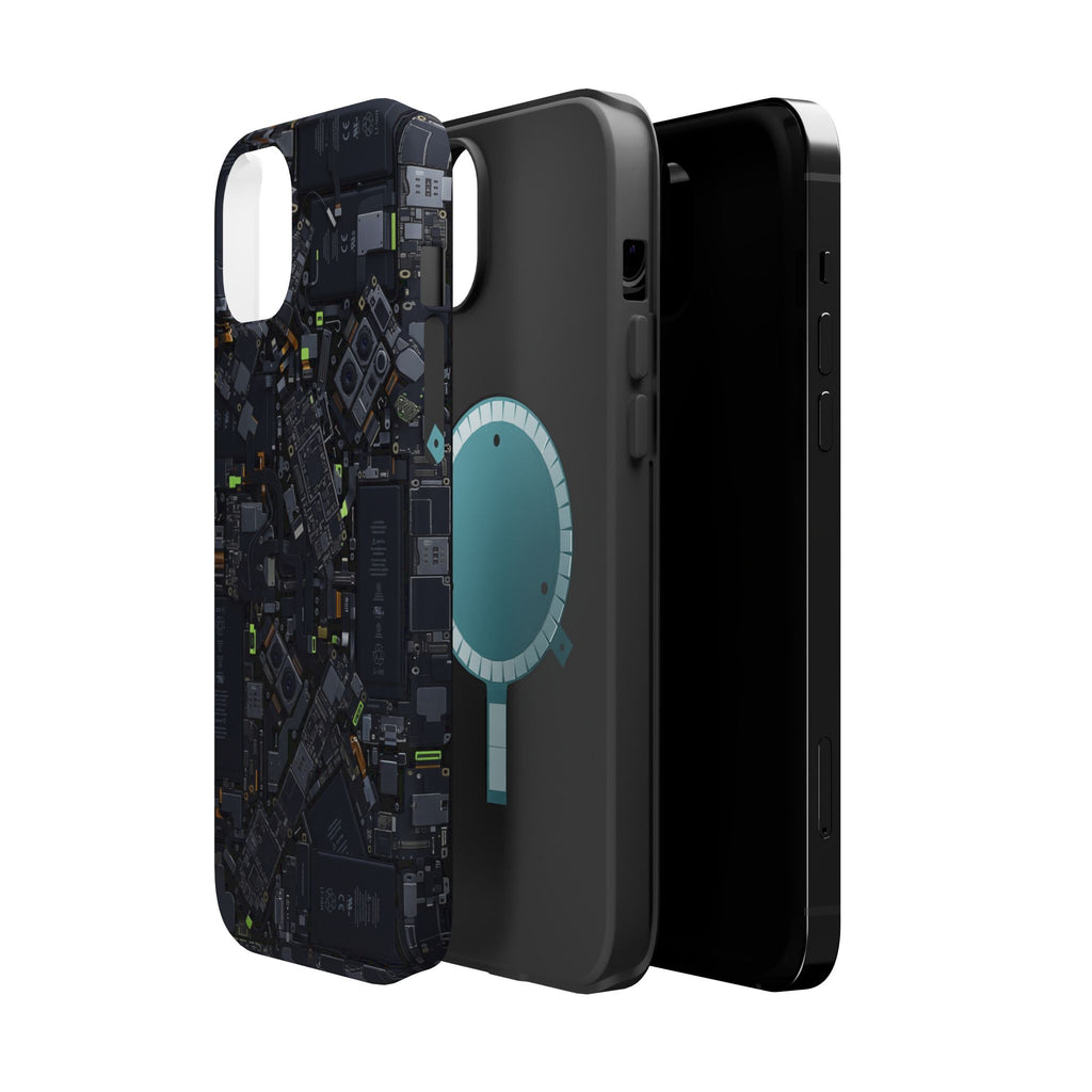 Circuit Core Phone Case — Motherboard Print Wireless Charging Cover