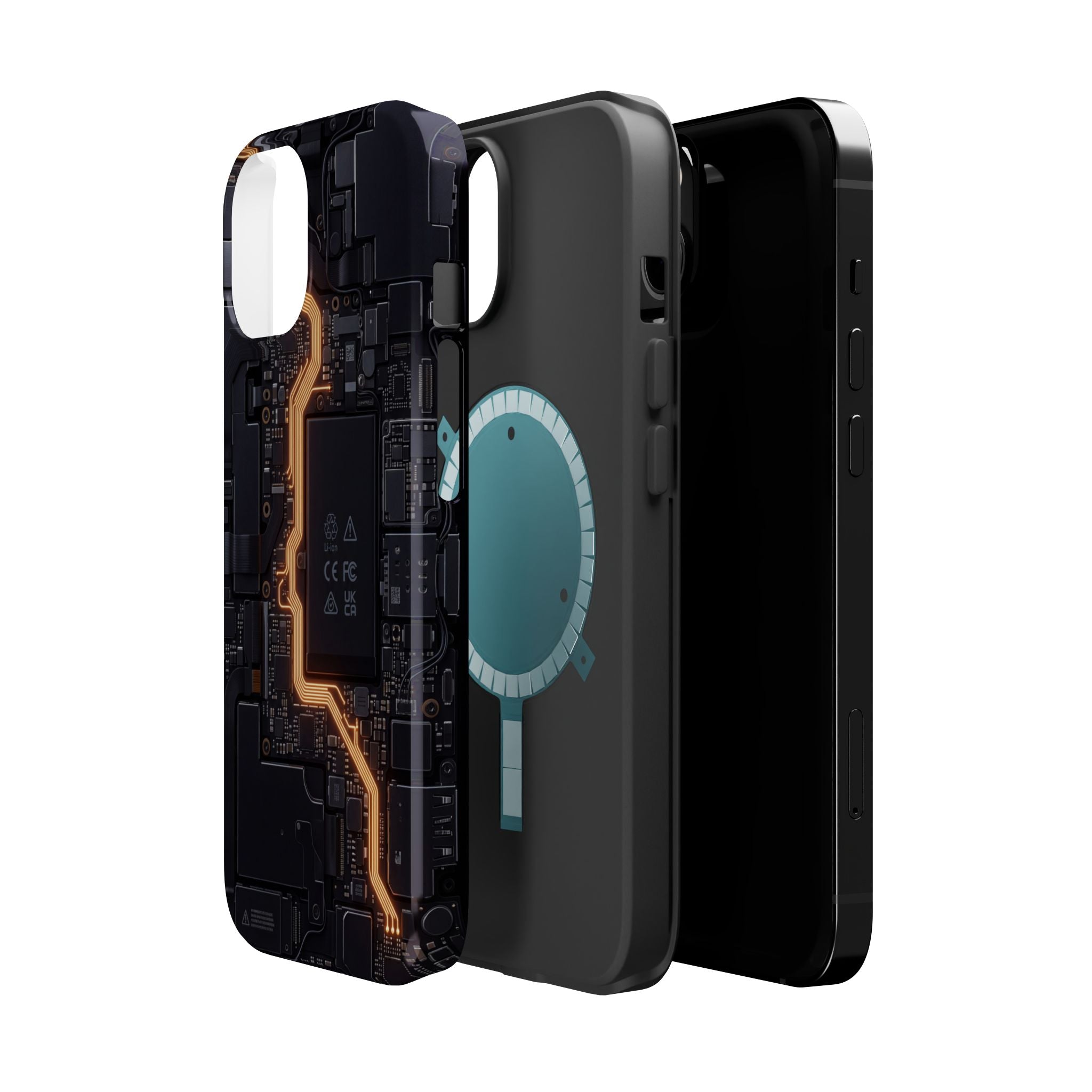 Electrician Circuit Bolt Phone Case — Impact-Resistant Wireless Charging Cover