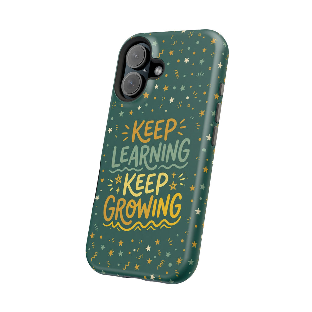 Keep Learning Keep Growing Teacher Phone Case — Wireless Charging Cover