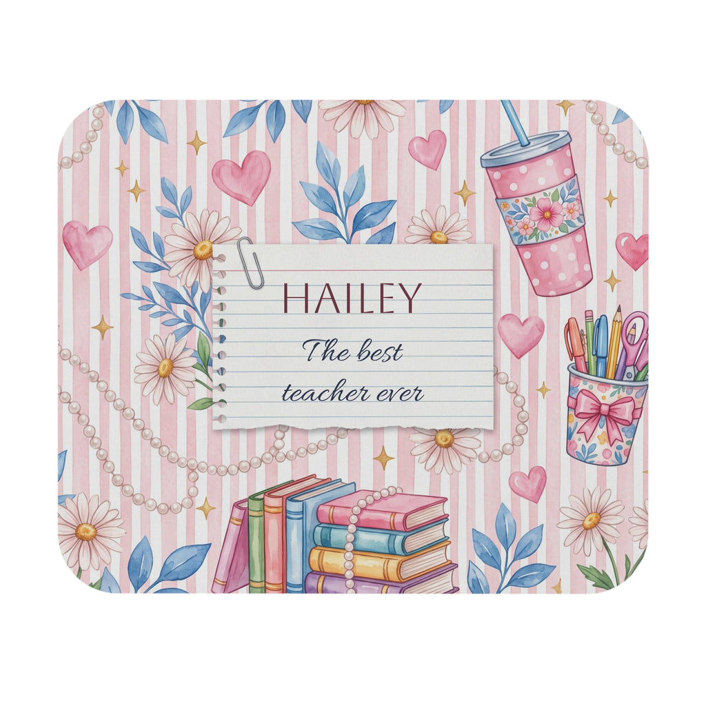 Personalized Teacher Mouse Pad | Custom Name Gift