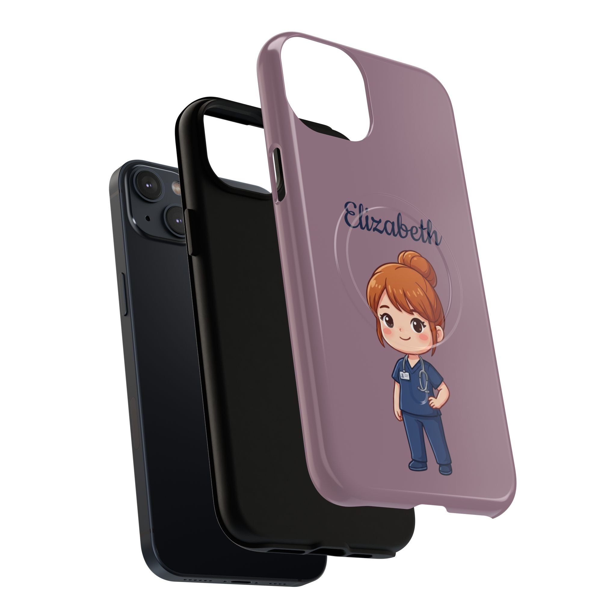Personalized Nurse Phone Case with Custom Name | MagSafe Compatible iPhone Case