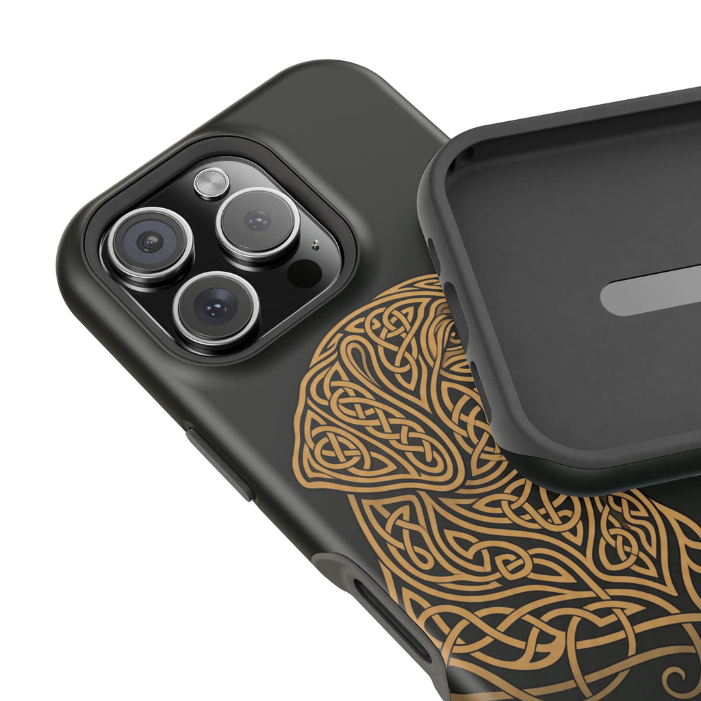 Celtic Knotwork Labrador Phone Case — Tough Magnetic Case with Wireless Charging