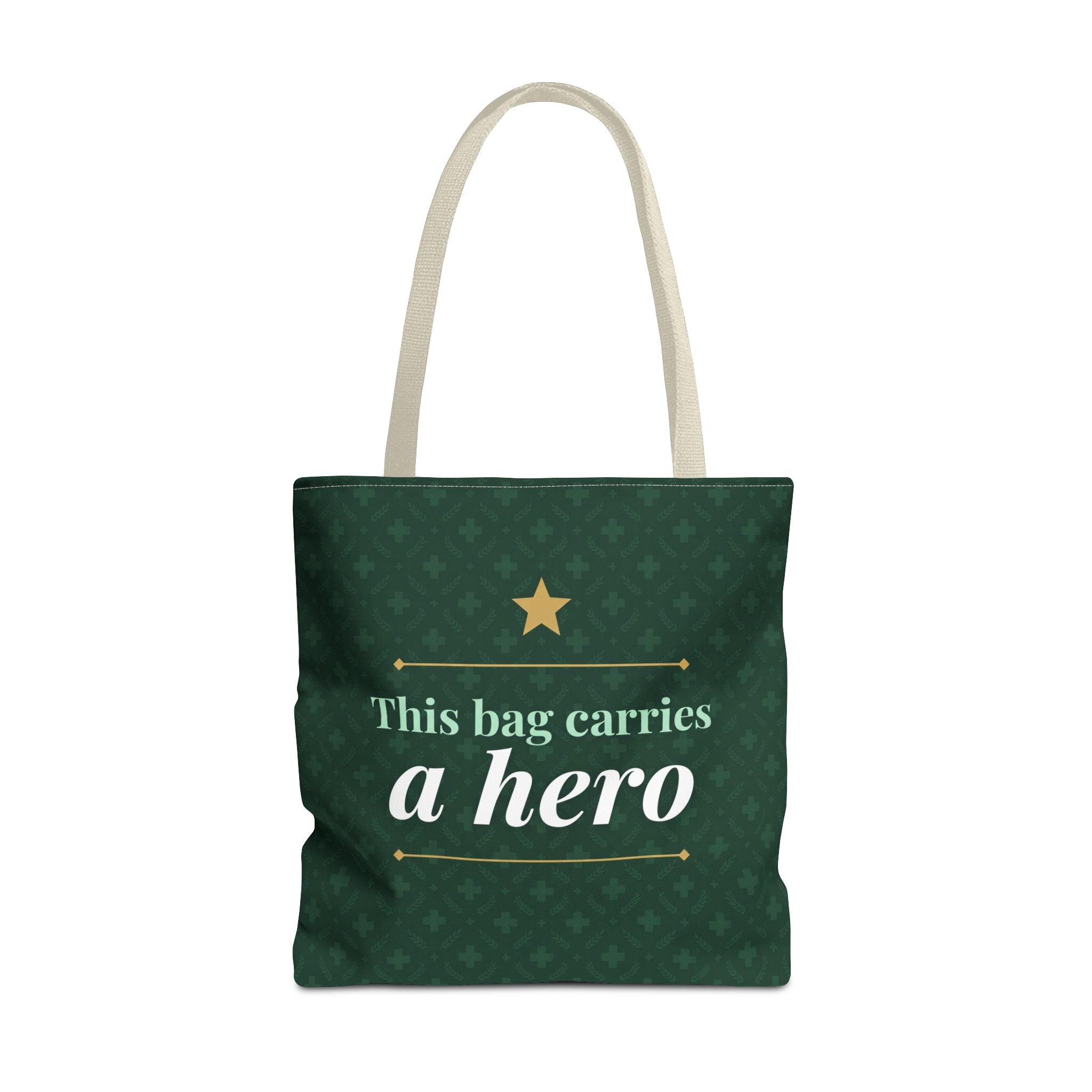 This Bag Carries a Hero Tote | Nurse Gift Tote Bag | Essential Worker Appreciation Gift | Premium Polyester Carry-All