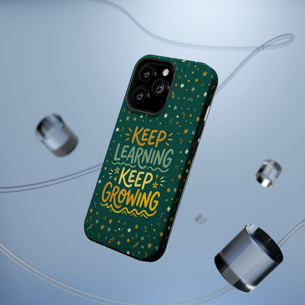 Keep Learning Keep Growing Teacher Phone Case — Wireless Charging Cover