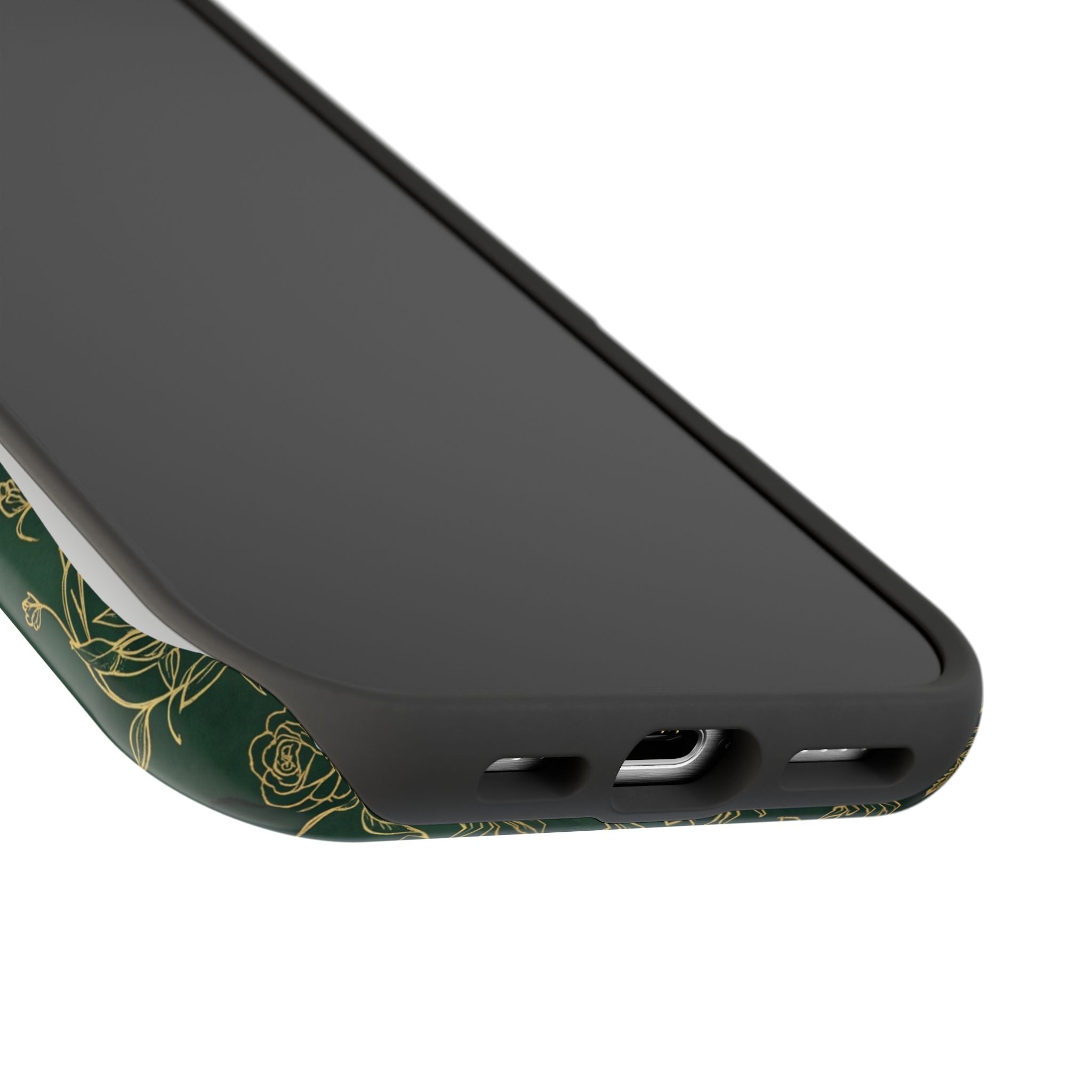 Personalized Nurse Botanical Phone Case — Impact-Resistant Wireless Charging Cover