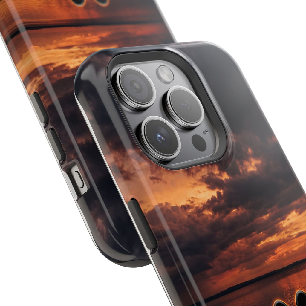 Paw Sunset Magnetic Impact-Resistant Phone Case for iPhone and Samsung Galaxy series