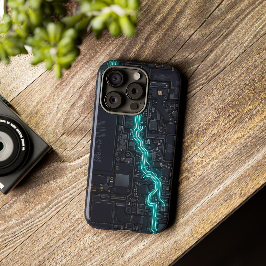 Electrician Cyan Circuit Phone Case - Samsung & iPhone Series