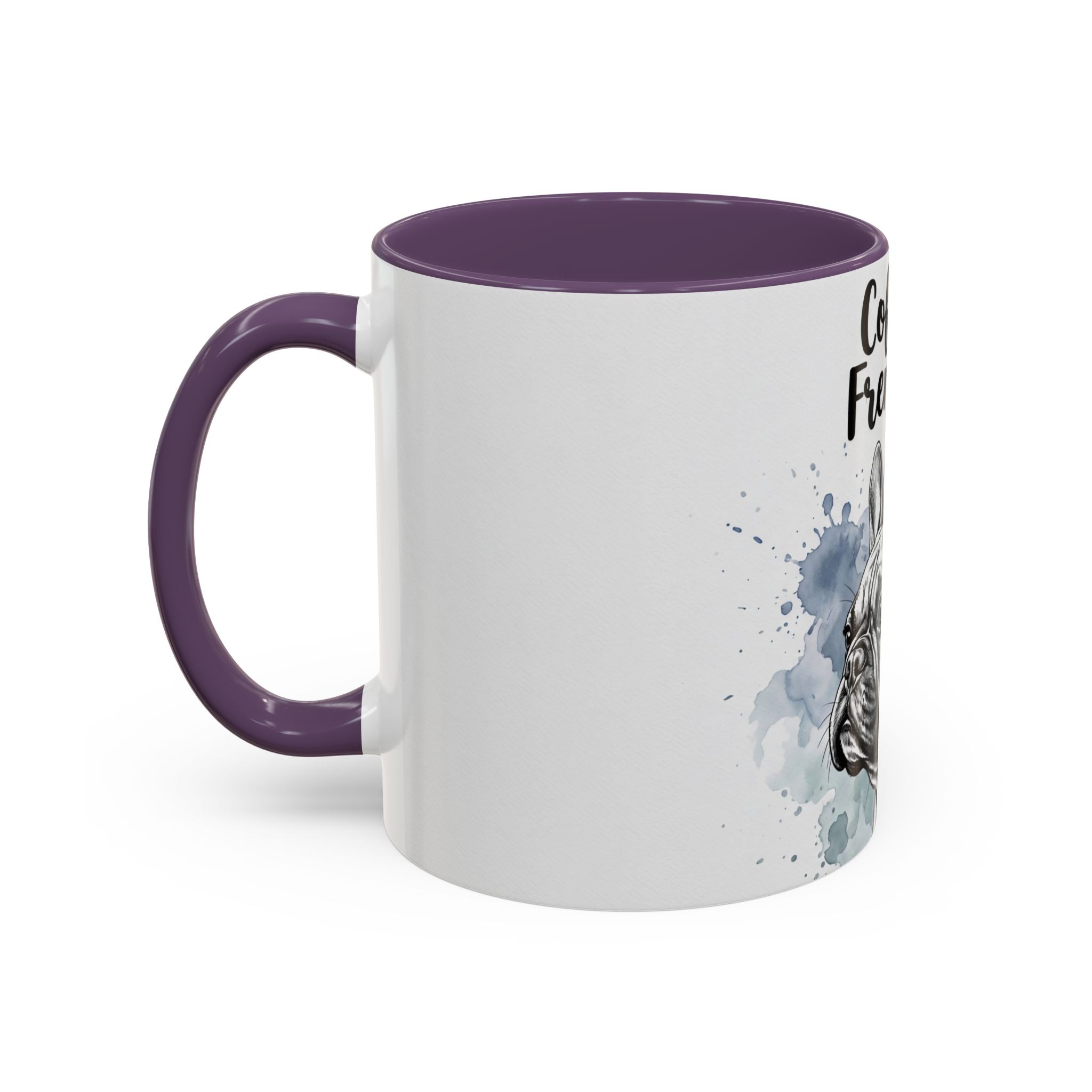 Coffee & Frenchies Mug | French Bulldog Lover Gift | Watercolor Dog Mug