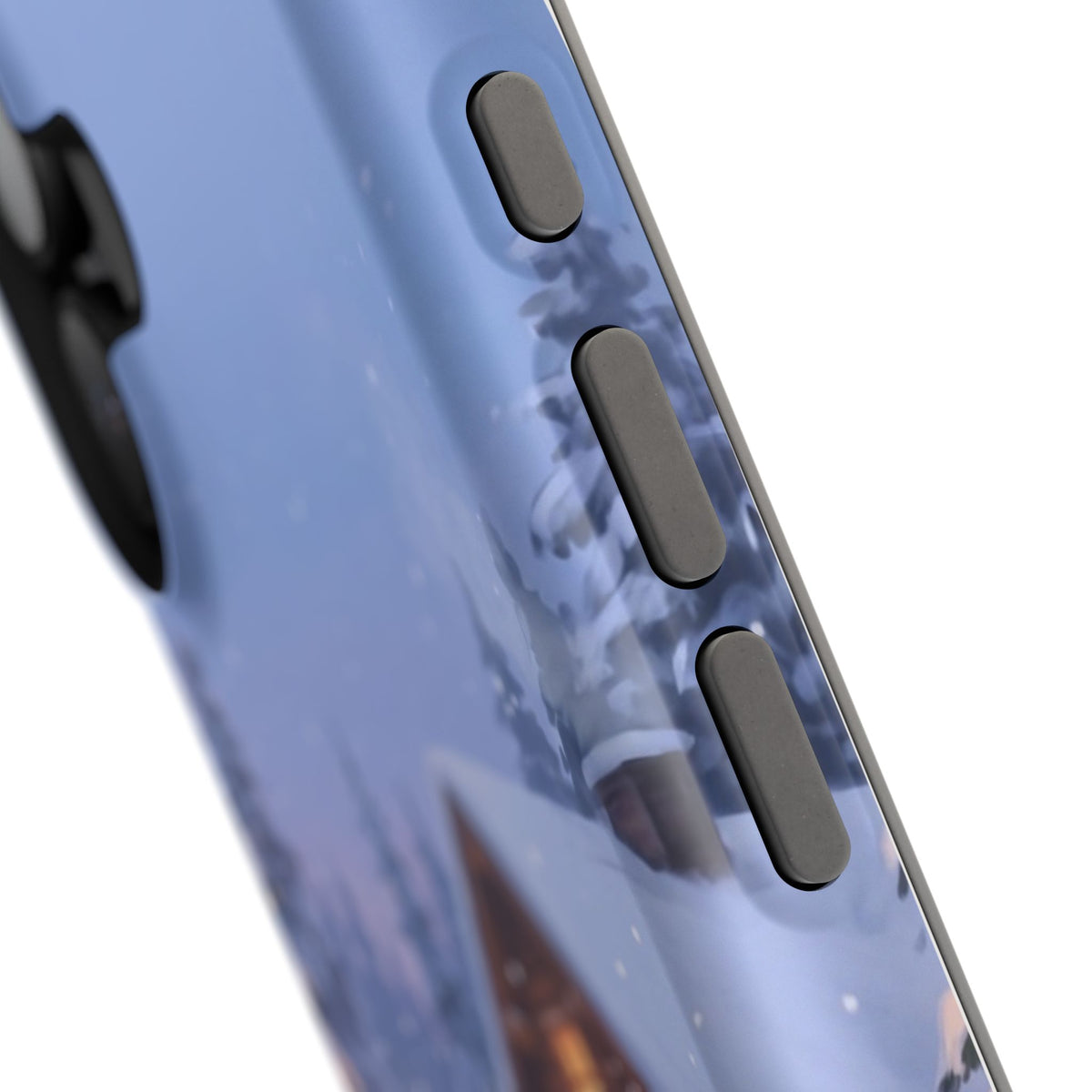 Personalized Dachshund Winter Cabin Phone Case — Wireless Charging Cover