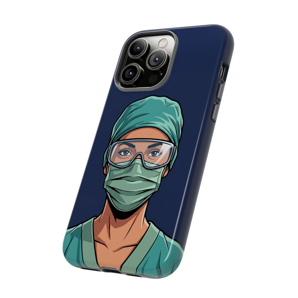 Nurse Illustrated Portrait Phone Case | iPhone & Samsung