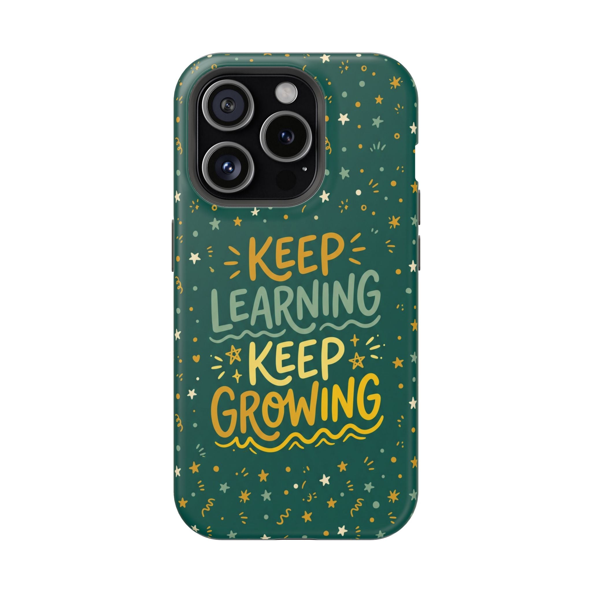 Keep Learning Keep Growing Teacher Phone Case — Wireless Charging Cover