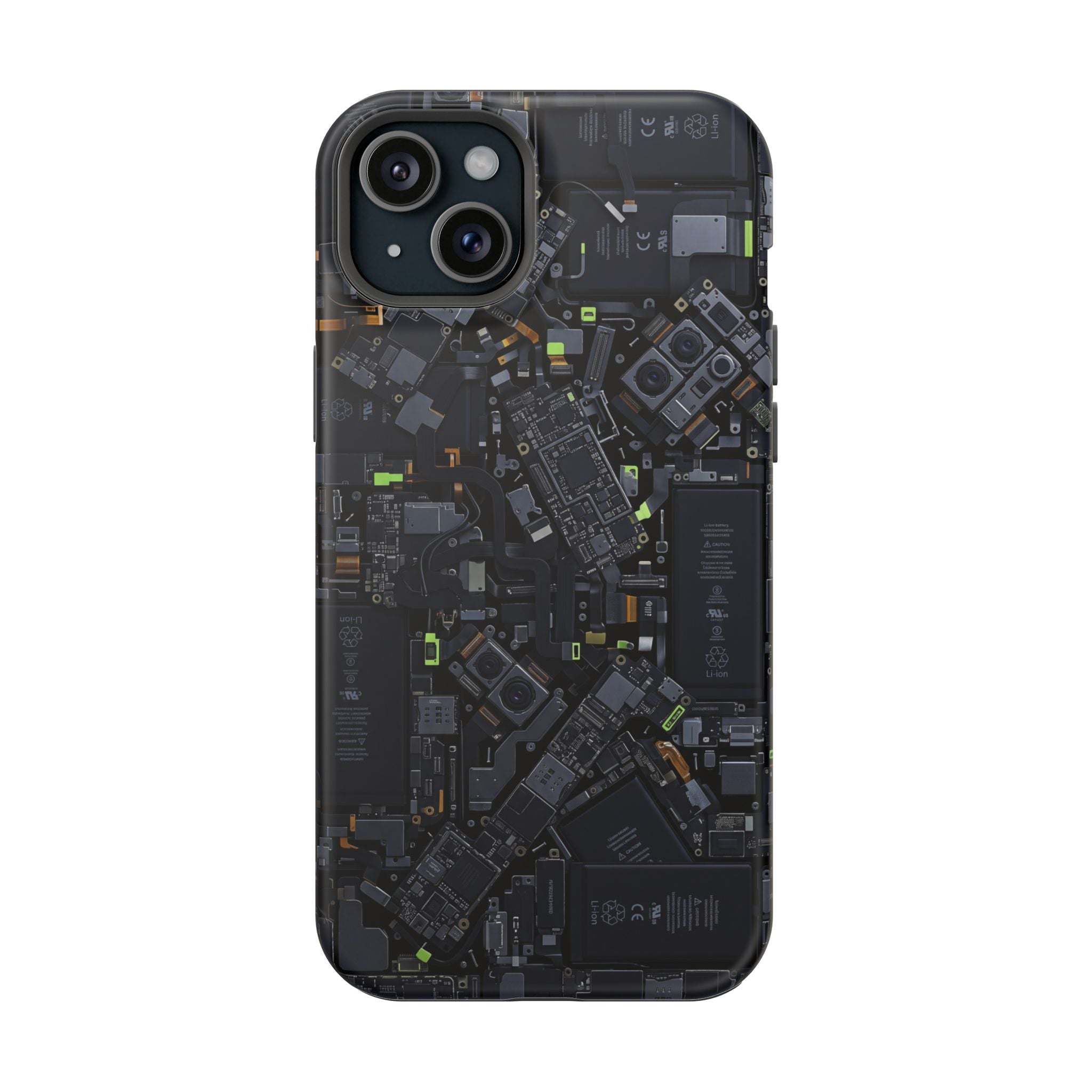 Circuit Core Phone Case — Motherboard Print Wireless Charging Cover