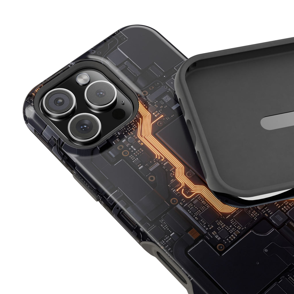 Electrician Circuit Bolt Phone Case — Impact-Resistant Wireless Charging Cover