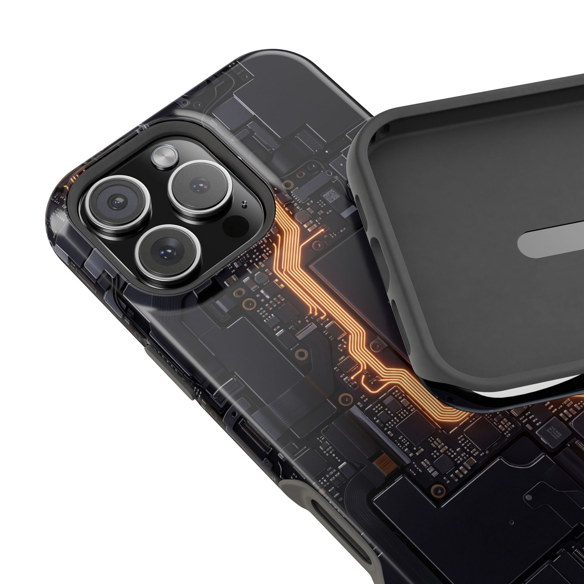 Electrician Circuit Bolt Phone Case — Impact-Resistant Wireless Charging Cover