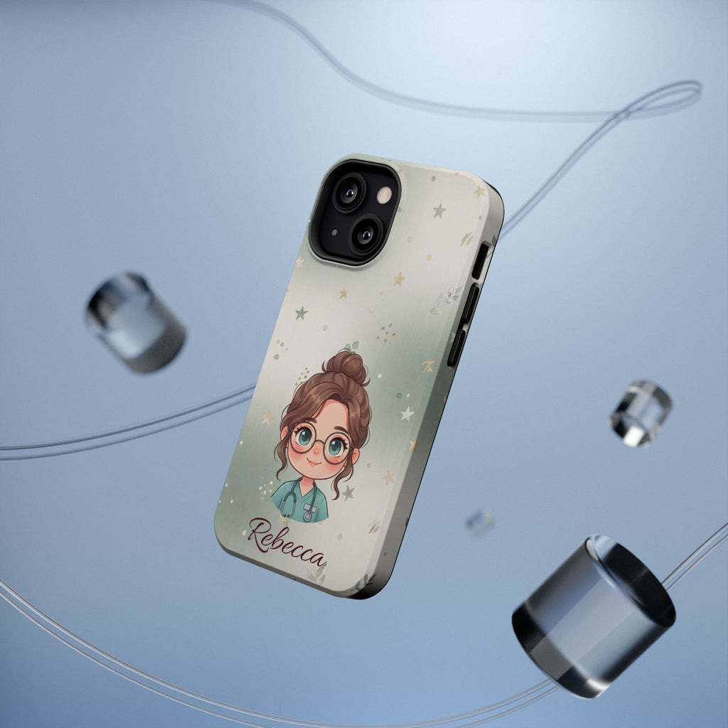 Personalized Starry Nurse Phone Case — Wireless Charging Cover