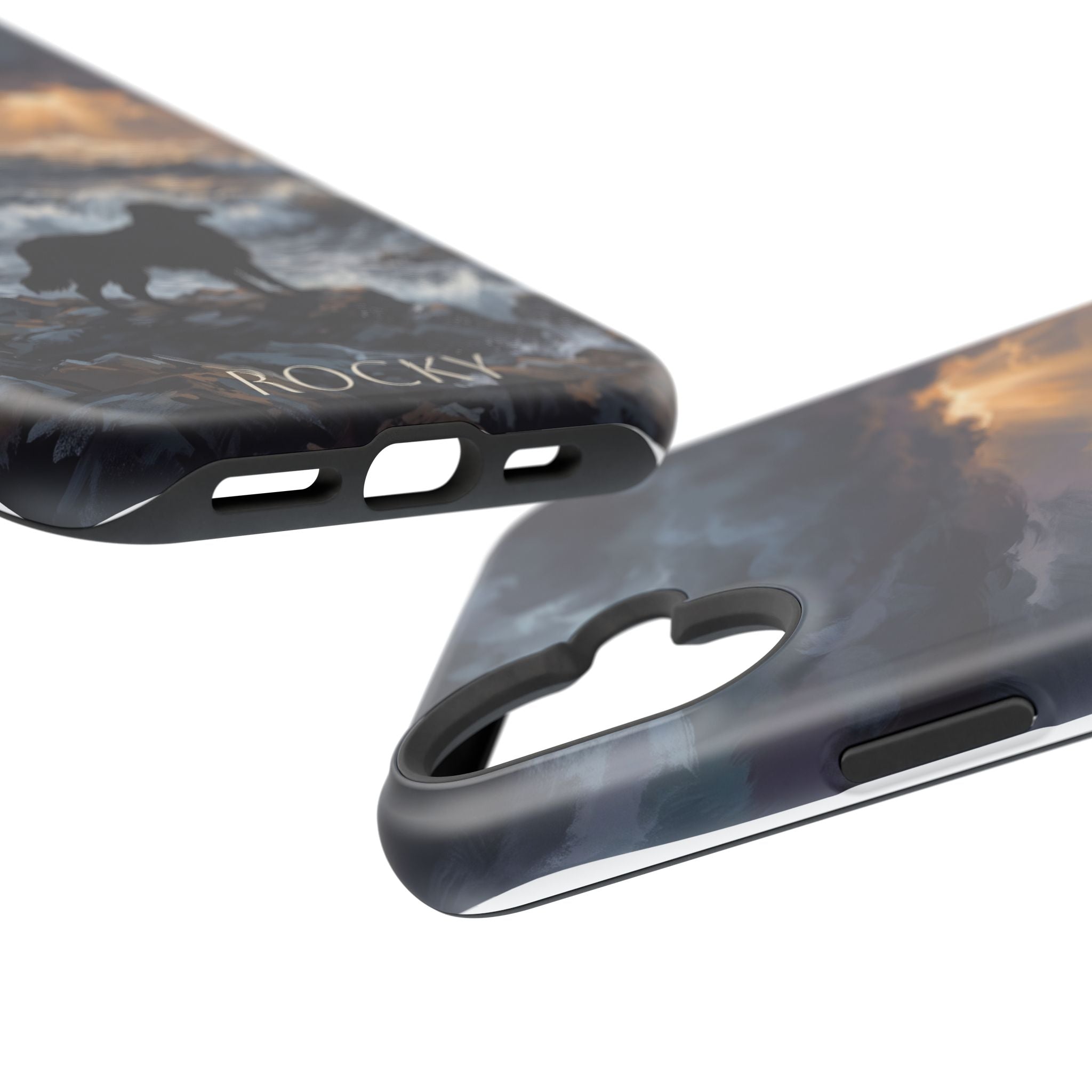 Personalized Golden Retriever Stormy Sea Phone Case — Wireless Charging Cover