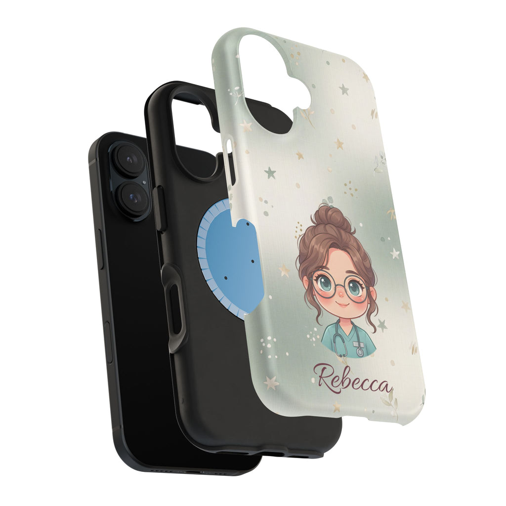 Personalized Starry Nurse Phone Case — Wireless Charging Cover