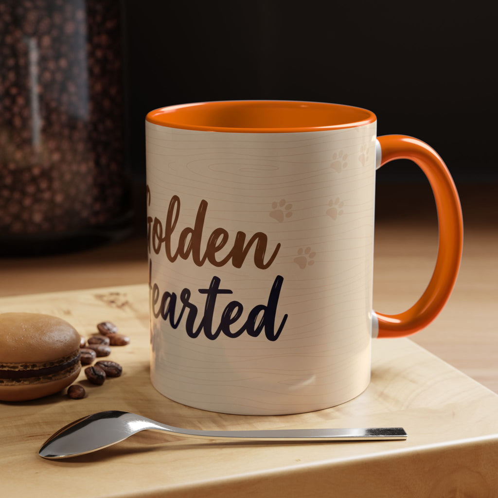 Golden Hearted Mug | Golden Retriever Lover Gift | Cute Dog Coffee Mug
