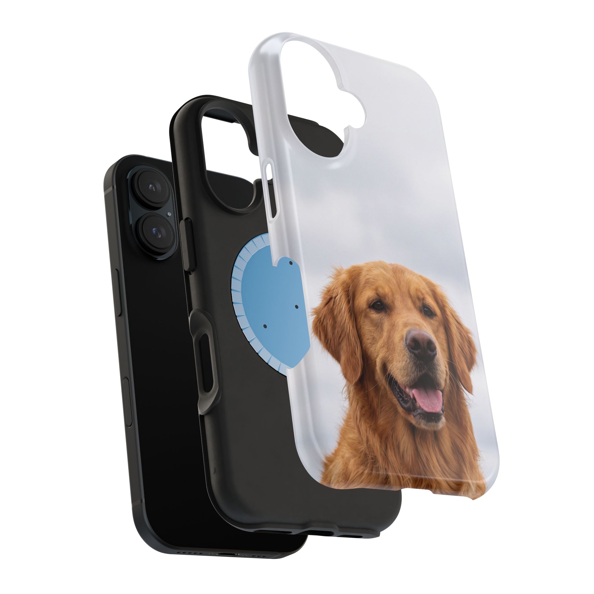 Golden Retriever Phone Case — Impact-Resistant Wireless Charging Cover