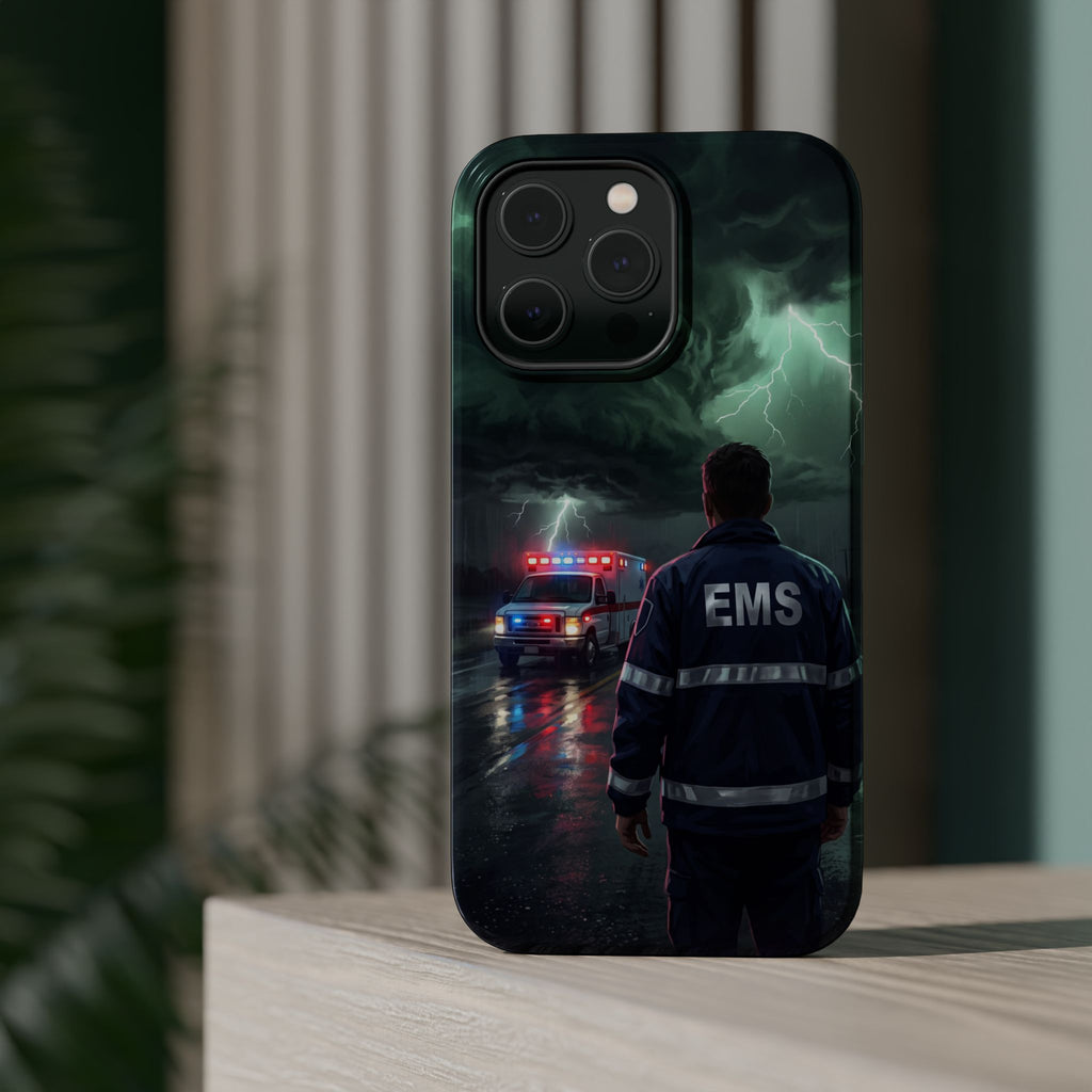 EMS Green Storm City Phone Case — Magnetic Wireless Charging Cover