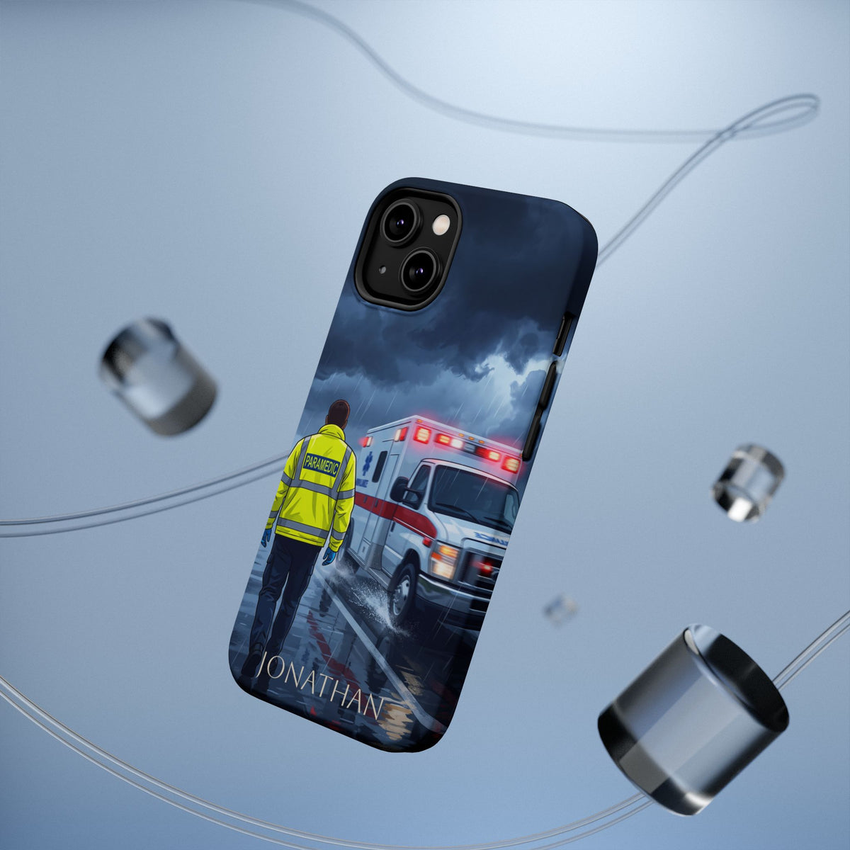 Personalized EMS Storm Phone Case — Wireless Charging Cover
