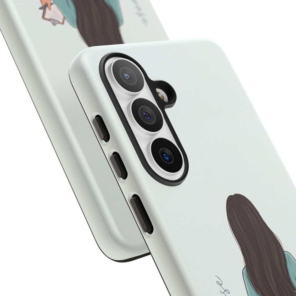 "Trust the Purpose" Nurse Phone Case | Illustrated Nurse in Scrubs Design | iPhone & Samsung