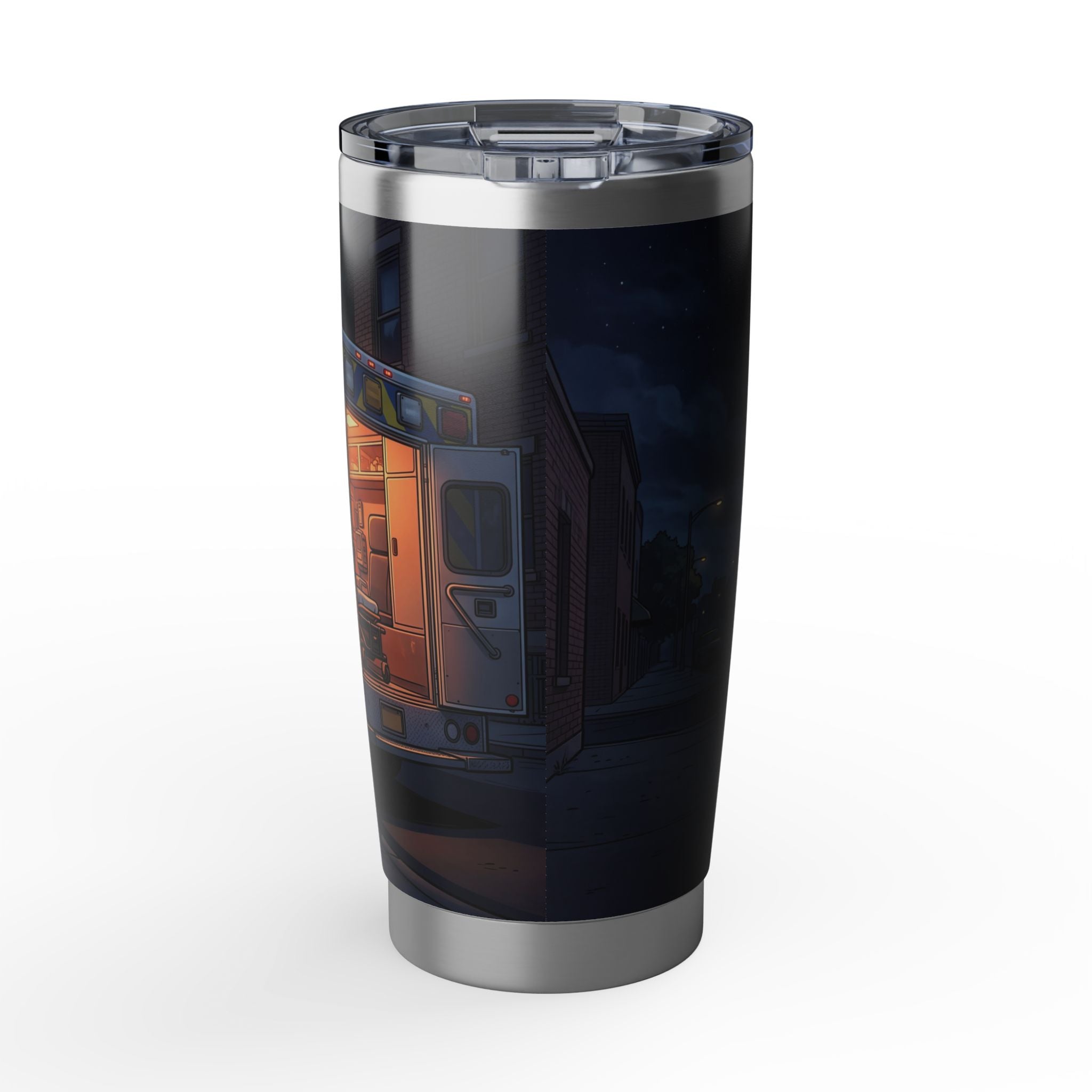 Paramedic/EMT 20oz Tumbler – Night Shift Illustrated Design