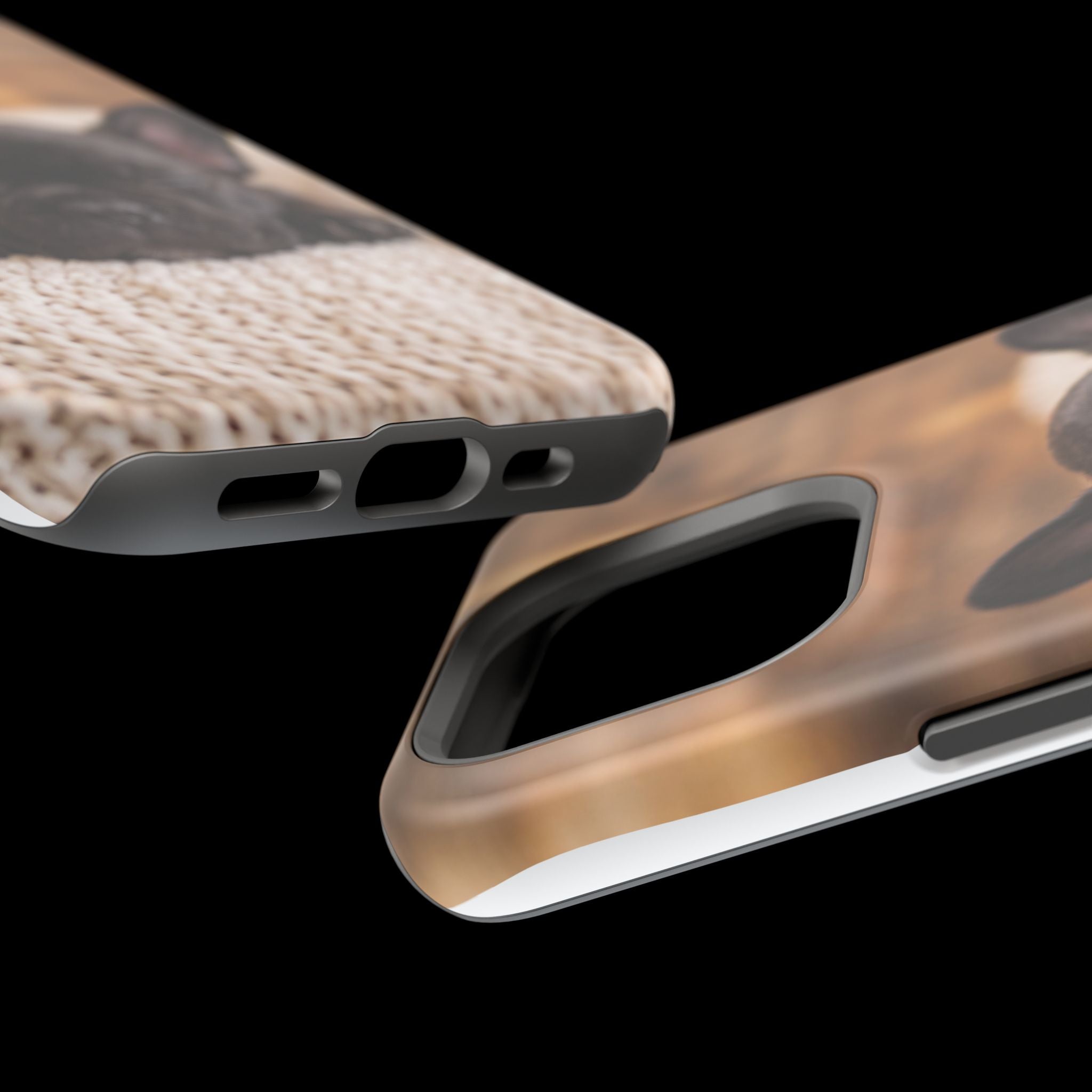 Sleepy French Bulldog Phone Case — Impact-Resistant Wireless Charging Cover