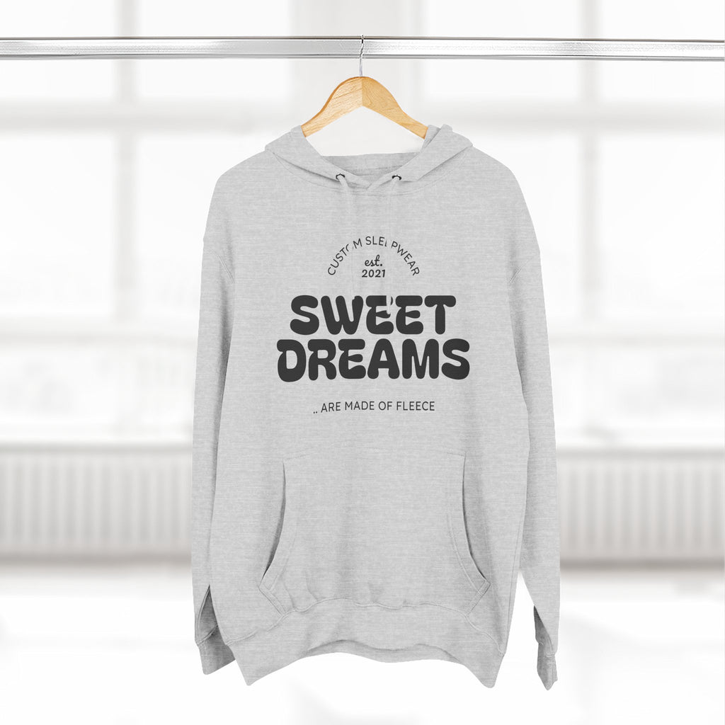 Sweet Dreams Hoodie — Cozy Fleece Pullover with Retro Script