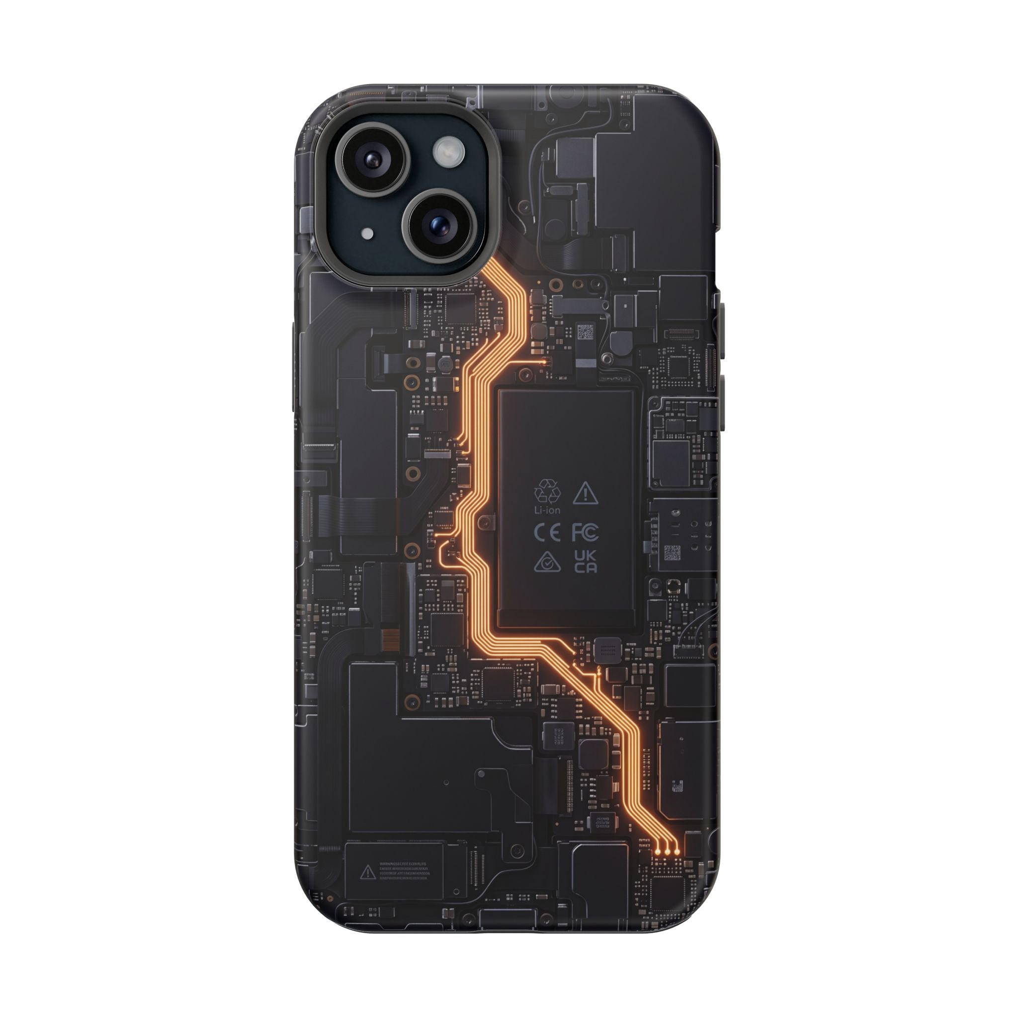 Electrician Circuit Bolt Phone Case — Impact-Resistant Wireless Charging Cover