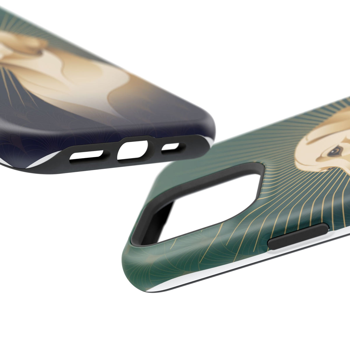 Art Deco Labrador Phone Case — Tough Magnetic Case with Wireless Charging