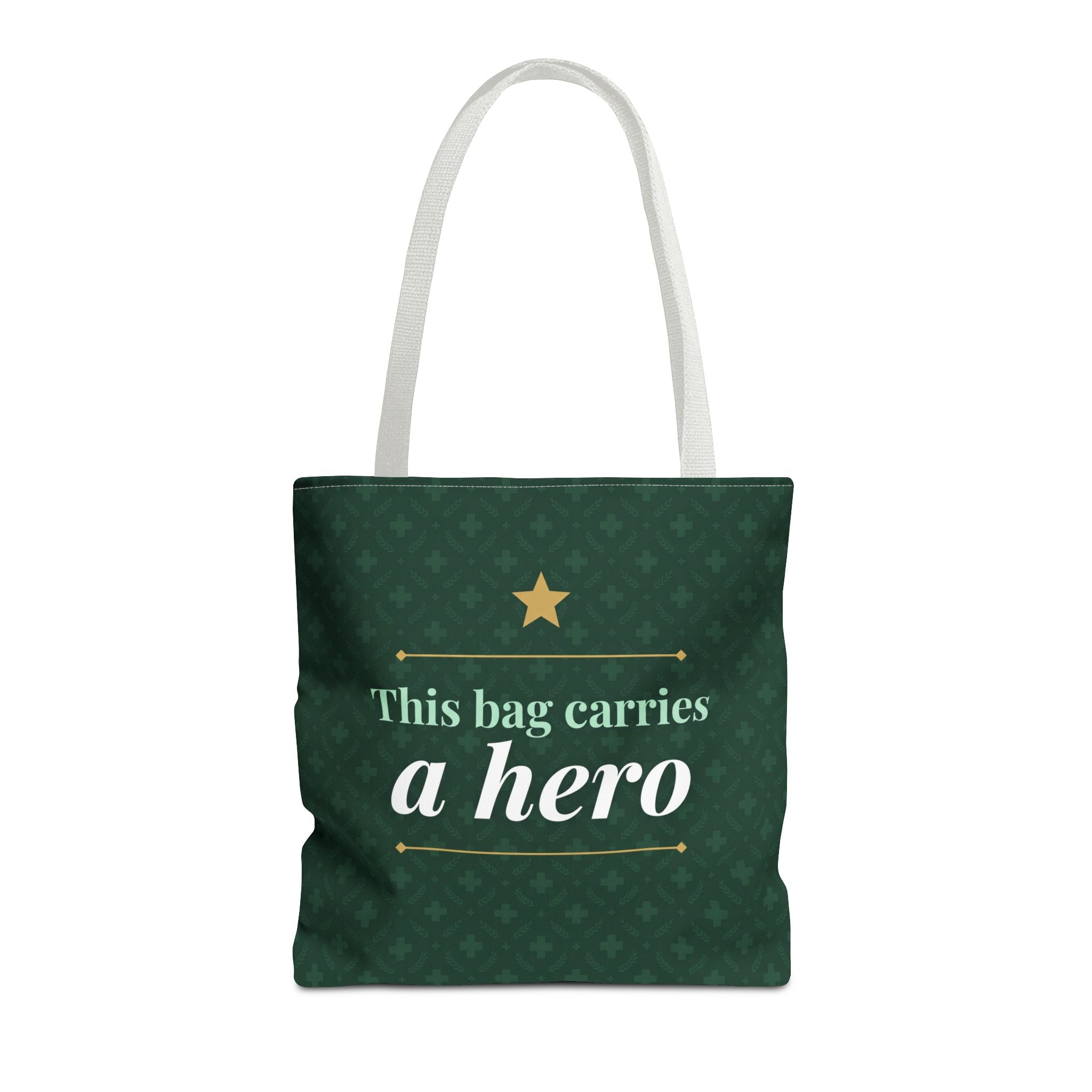 This Bag Carries a Hero Tote | Nurse Gift Tote Bag | Essential Worker Appreciation Gift | Premium Polyester Carry-All