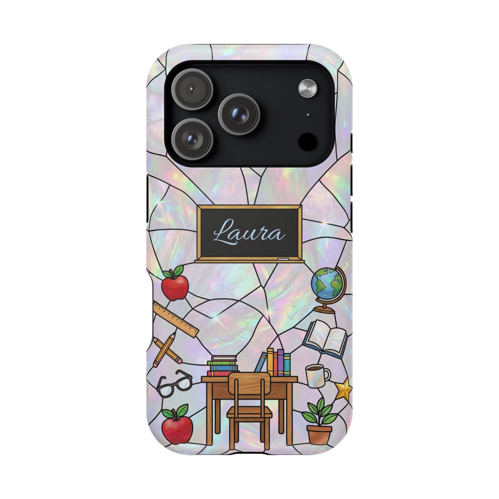 Personalized Teacher Phone Case — Impact-Resistant Wireless Charging Cover