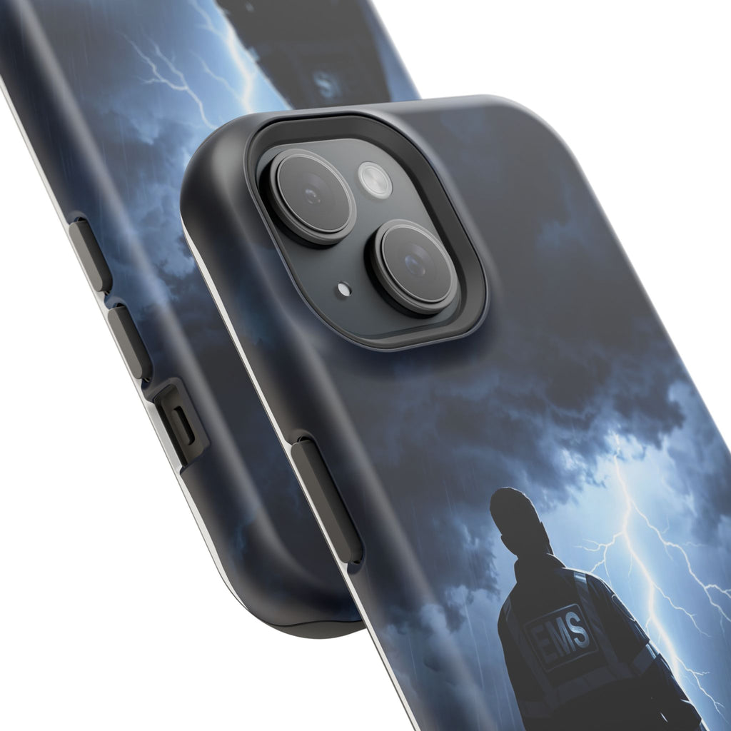 Personalized Lightning Storm EMS Phone Case — Wireless Charging Cover