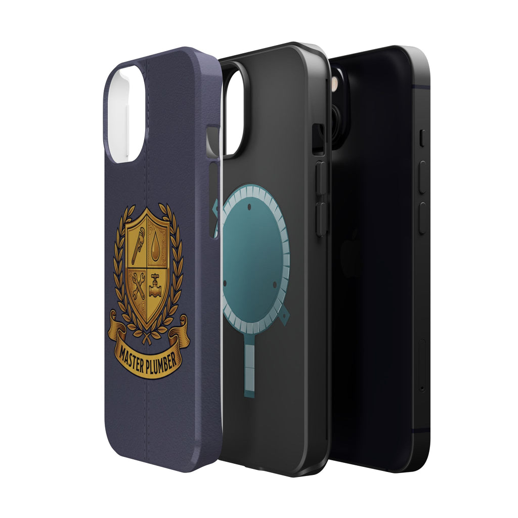 Master Plumber Crest Phone Case — Heraldic Shield Wireless Charging Cover
