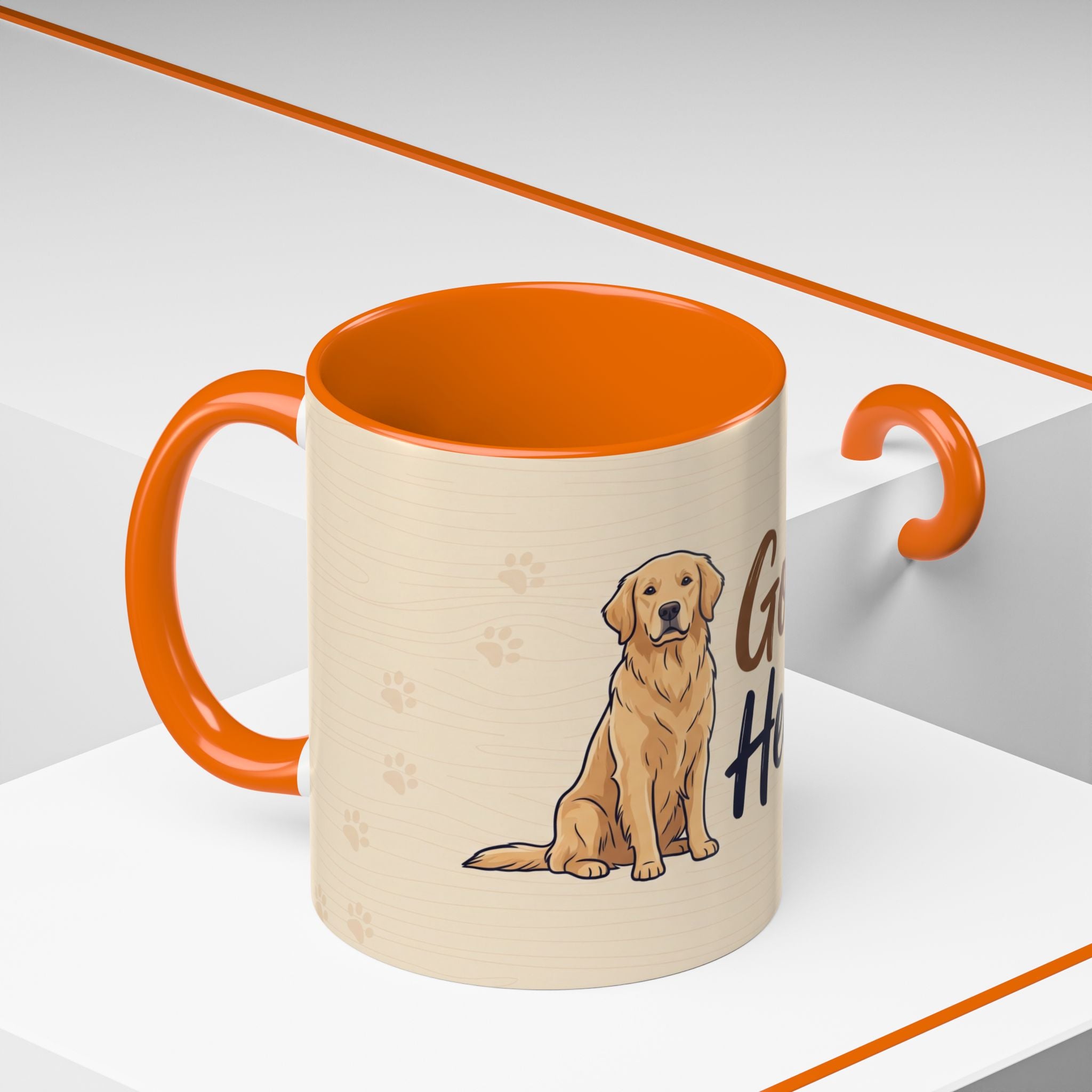 Golden Hearted Mug | Golden Retriever Lover Gift | Cute Dog Coffee Mug