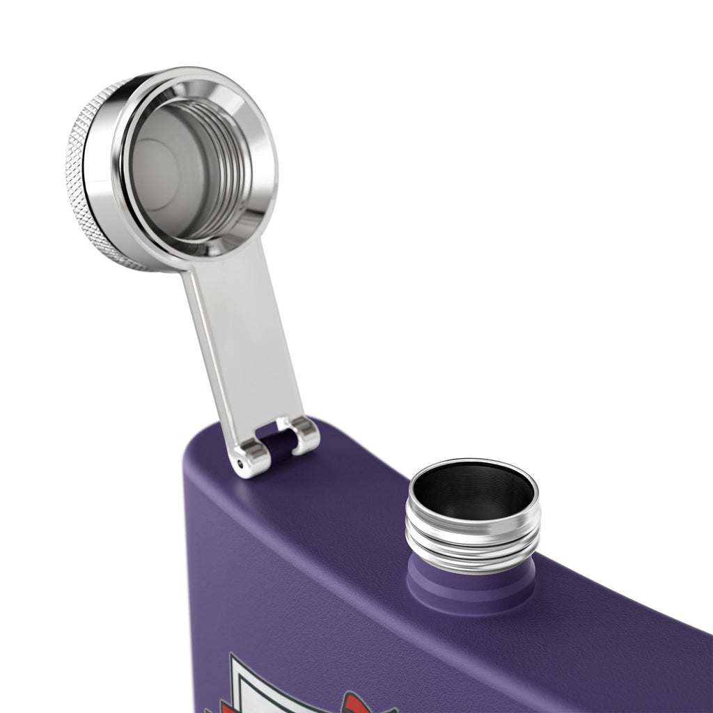 Flask — "Master Electrician: Licensed & Legendary" (Shield Badge) 6oz Stainless Steel Hip Flask