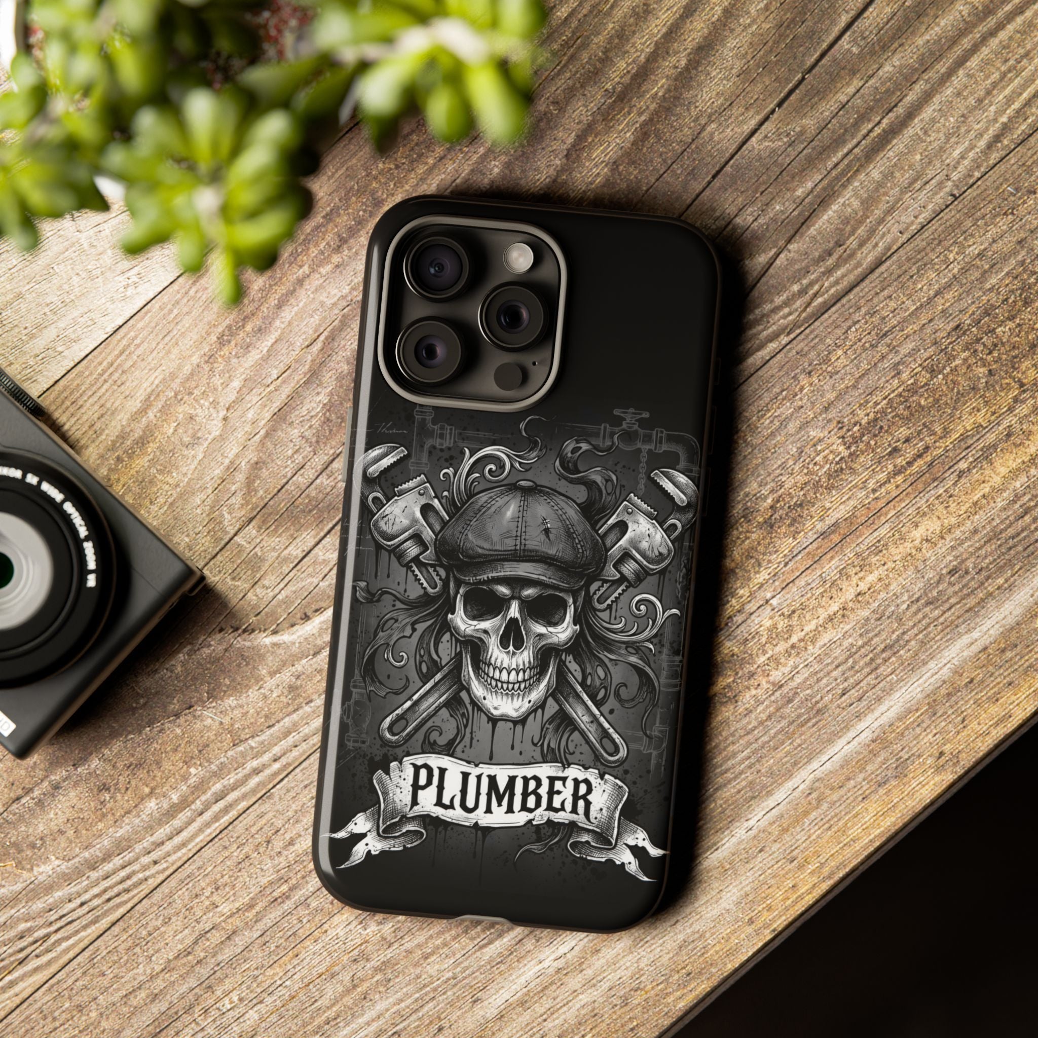 Gothic Skull Plumber Phone Case - Samsung & iPhone Series
