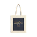 Turning Pages Changing Lives | Teacher Tote Bag | Teacher Gift, Literacy Teacher, Educator Appreciation