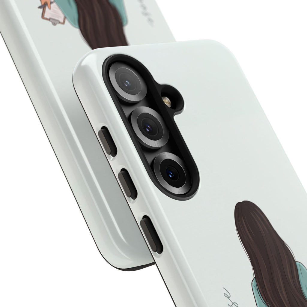 "Trust the Purpose" Nurse Phone Case | Illustrated Nurse in Scrubs Design | iPhone & Samsung