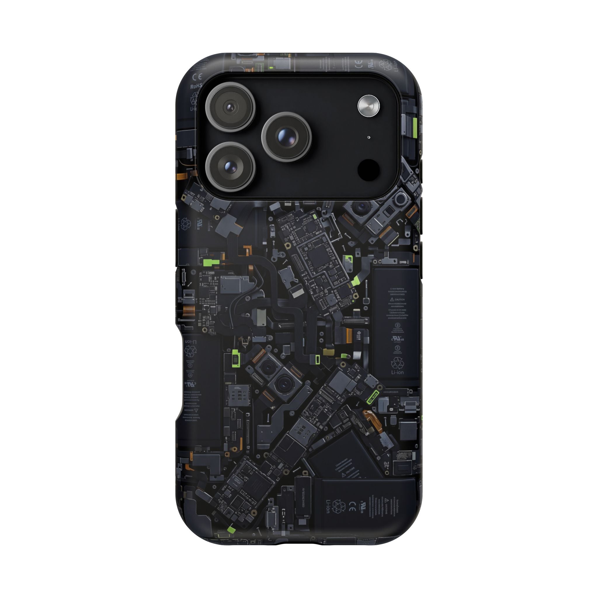 Circuit Core Phone Case — Motherboard Print Wireless Charging Cover