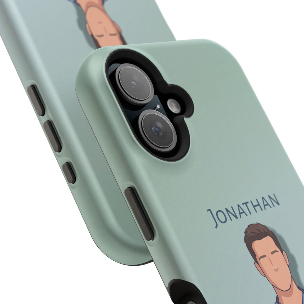 Personalized Nurse Portrait Phone Case — Impact-Resistant Wireless Charging Cover