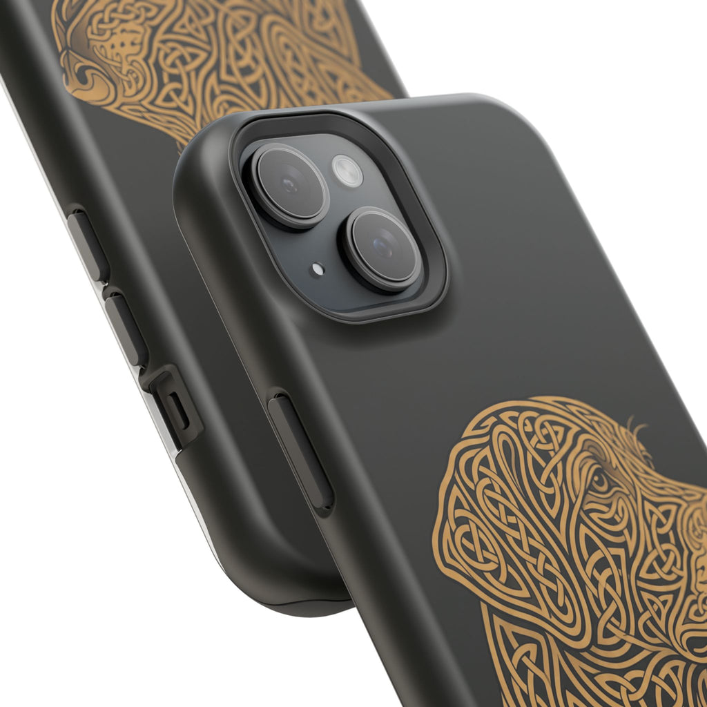 Celtic Knotwork Labrador Phone Case — Tough Magnetic Case with Wireless Charging