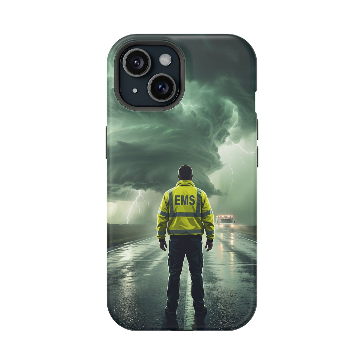 EMS Green Storm Phone Case — Magnetic Wireless Charging Cover