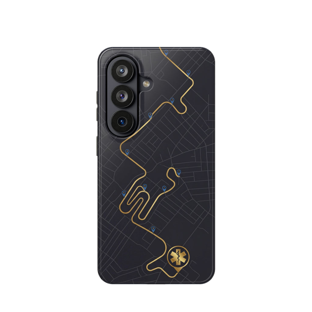 Paramedic/EMT Route Line Phone Case — Magnetic Wireless Charging Cover
