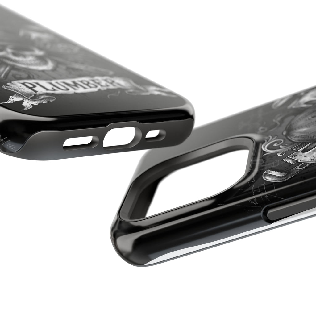 Skull & Wrenches Plumber Phone Case — Wireless Charging Cover