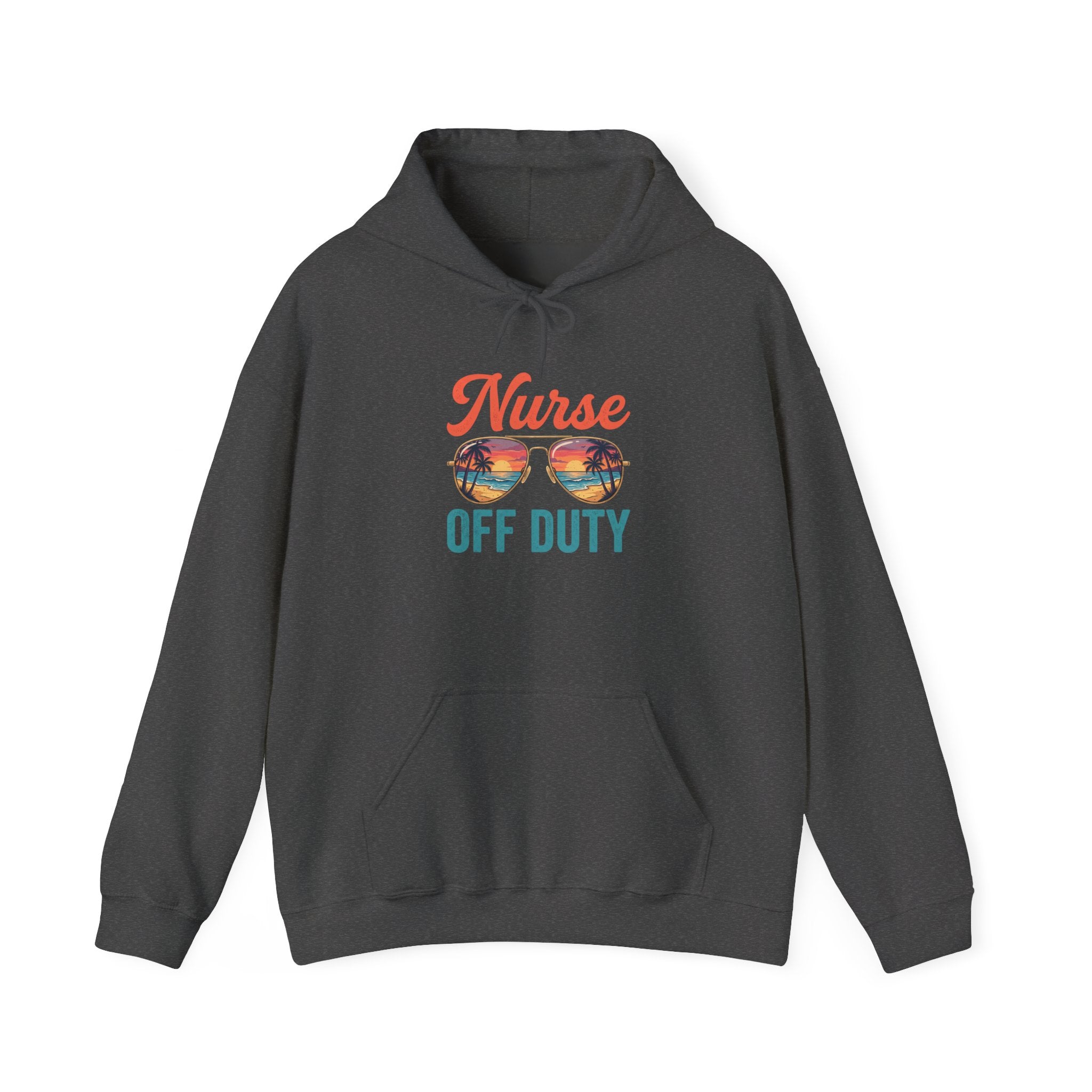 Nurse Off Duty Hoodie — Beach Vacation Nurse Graphic Pullover