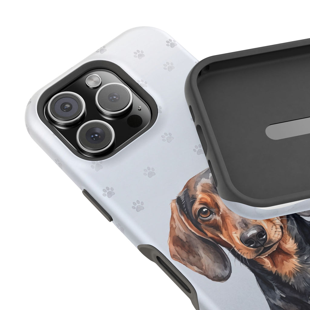 Dachshund Phone Case — Impact-Resistant Wireless Charging Cover