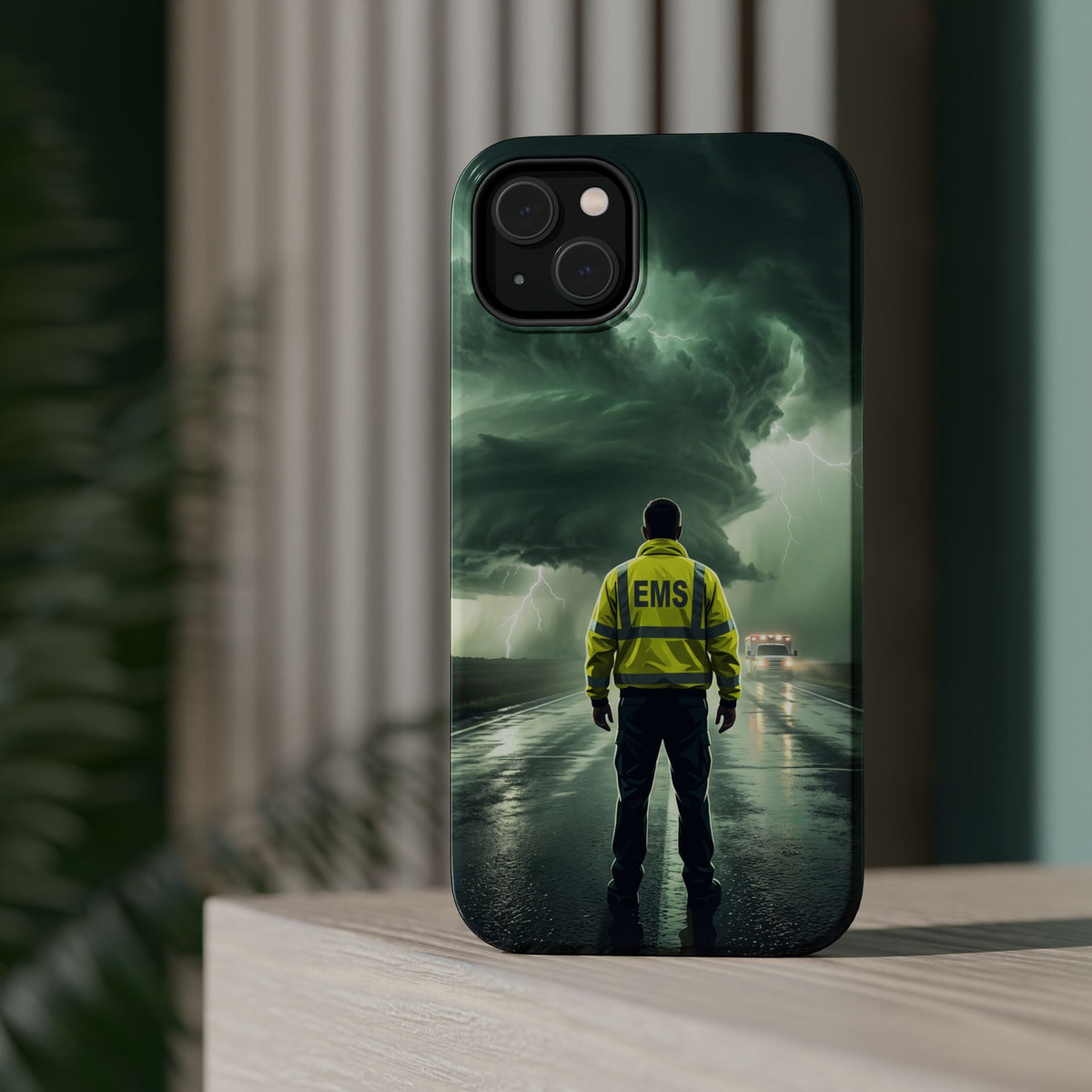 EMS Green Storm Phone Case — Magnetic Wireless Charging Cover